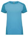 Dames Sportshirt Roly Zolder Turquoise-heather Turquoise